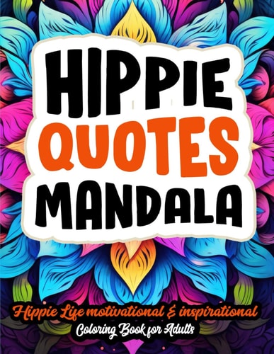 Mandalas & Mindful Hippie Art Therapy: Large Print 8.5x11. Mindfulness & Stress Relief Mandalas
