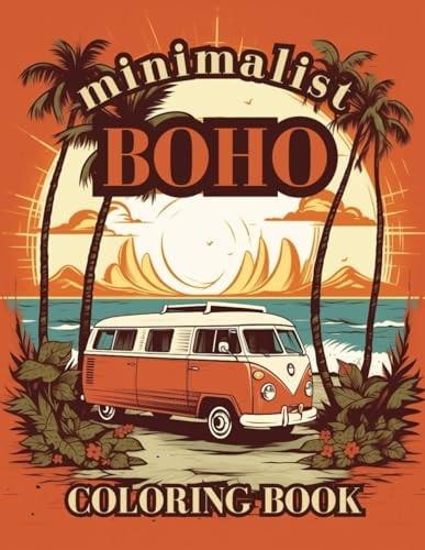 Minimalist Boho Coloring Book Aesthetic Serenity on Every Page