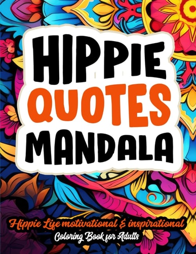Mandalas for Mindful Hippies Groovy Vibes: Large 8.5x11 Print. Stress Relieving & Relaxing Art