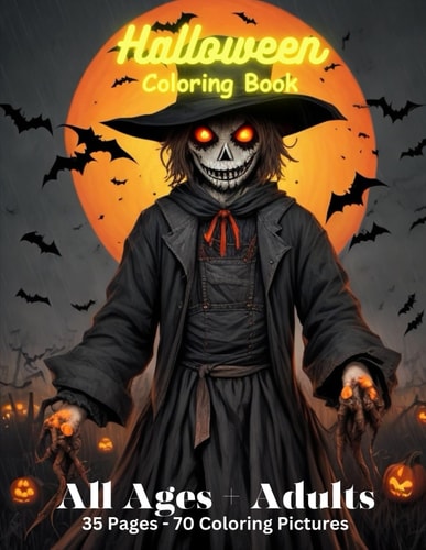 Halloween Coloring Book All Ages + Adults
