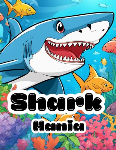 Shark Mania A Fun and Friendly Shark Coloring Book for Ages 4-8, 8-12