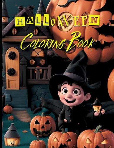 Spooky Delights A Halloween Coloring Adventure: for Kids Ages 5-10