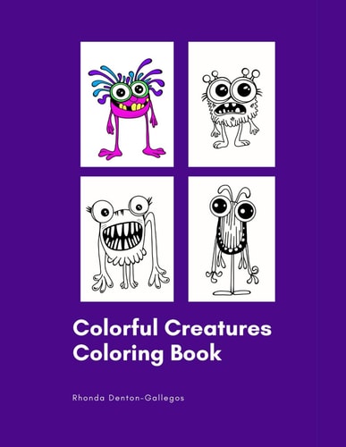 COLORFUL CREATURES Coloring Book