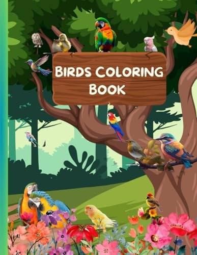 Birds Coloring Book Fun with Feathers