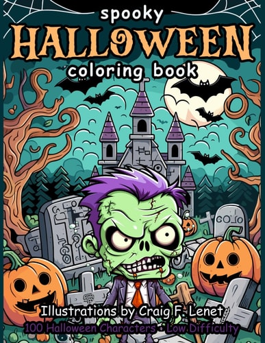 Ink Me Spooky Halloween Coloring Book