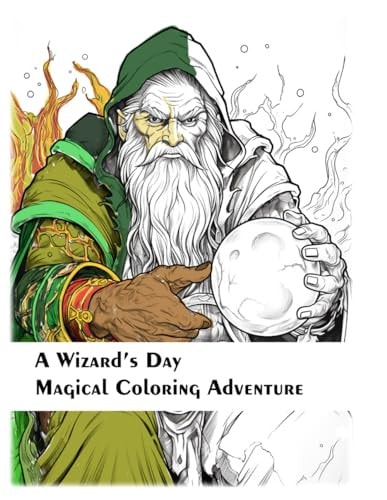 A Wizard's Day Magical Coloring Adventure