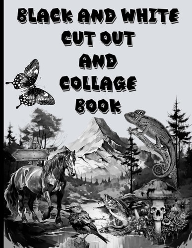Black and White Cut Out and Collage Book Amazing Things to Create Your Fun Collages With.