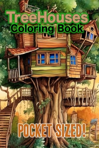 TreeHouses Coloring Book Pocket-Sized Edition