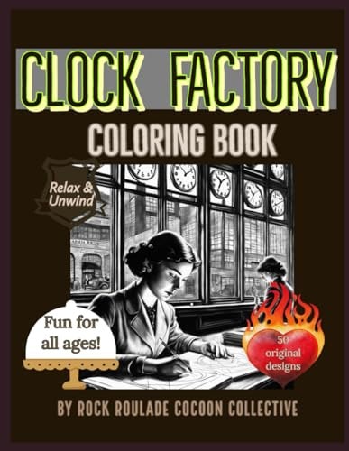 Clock Factory Coloring Book