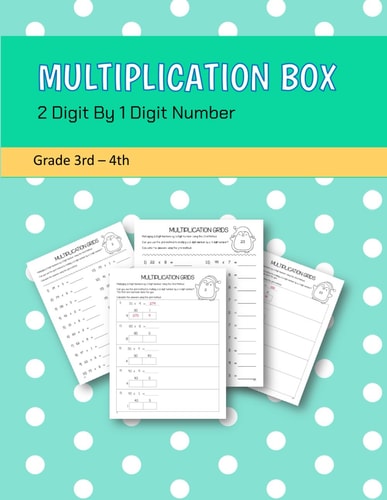 Multiplication Box 2 Digit By 1 Digit Number Grade 3rd-4th
