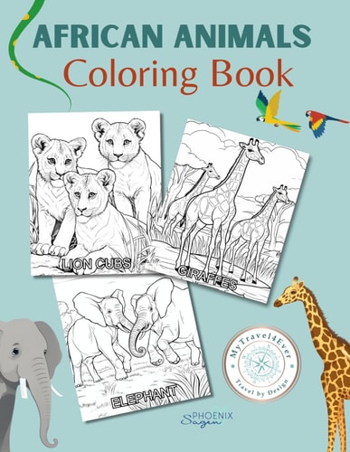 African Animals Coloring Book Fun Coloring Pages with African Animal Themes