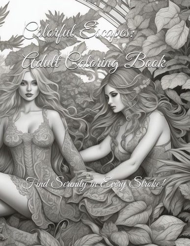 Colorful Escapes Adult Coloring Book: Find Serenity in Every Stroke!