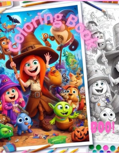 Coloring Book Little Witch ABRA, Full of Adventures Coloring Book for Girls Ages 3 and Up, Meet the Little Witch ABRA, with All Her Forest Friends.