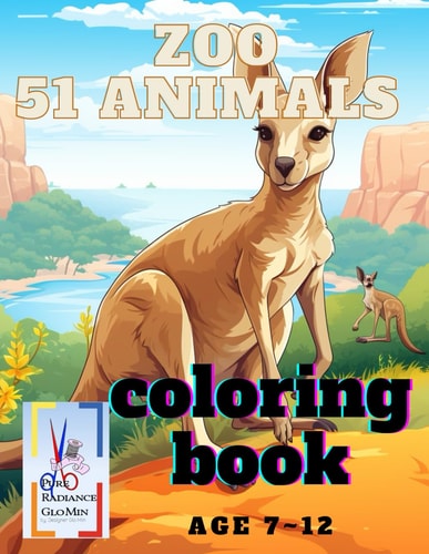Zoo 51 Animals Coloring Book for Young Children