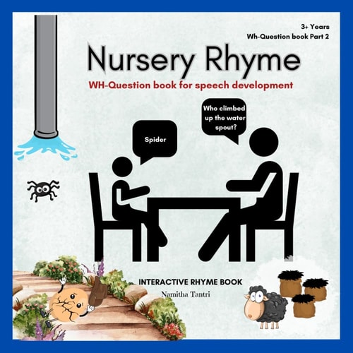 Interactive Nursery Rhyme WH-Question Book for Speech Development