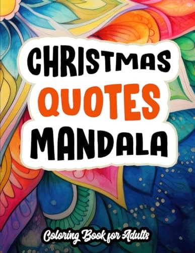 Christian Inspiration Mandalas Coloring Journey: Large Print Mandalas with Faithful Quotes