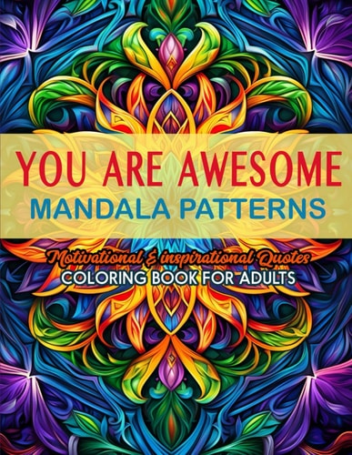 Awesome Coloring Book For Women Large Print 8.5 X 11 Inches