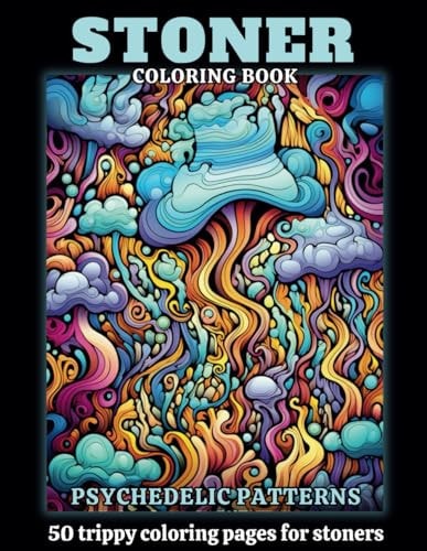 Stoner Coloring Book 50 Coloring Pages Of Psychedelic and Trippy Geometric Mandala Patterns