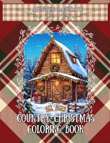 Country Christmas Coloring Book All Ages