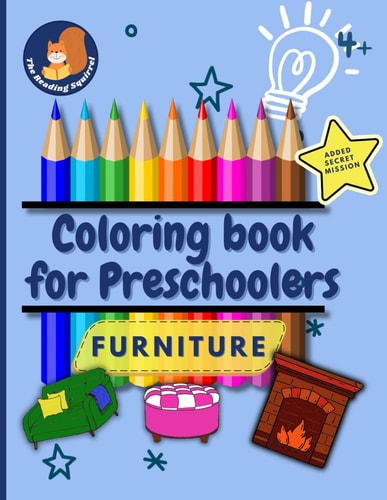 Coloring Book For Preschoolers Furniture.: Perfect for Boys and Girls 4, 5, 6, 7 Years Old