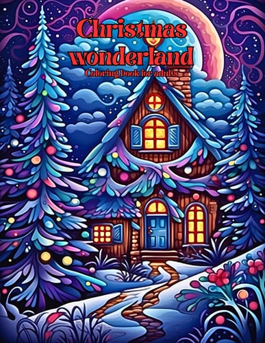 Christmas Wonderland Coloring Book for Adults 38 Christmas Illustrations to Help You with Anxiety, Large Print Winter Images to Bring Out Your Creativety