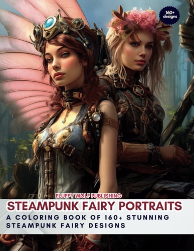 Steampunk Fairy Portraits A Coloring Book of 160+ Stunning Steampunk Fairy Designs: Dive Into the Enchanting World of Steampunk Fairies with 160+ Intricate Designs - Coloring Book for Adults Fantasy - Steampunk Coloring Pages