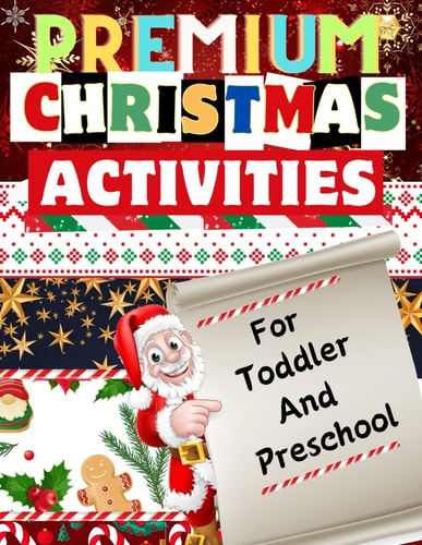 Premium Christmas Activities (Bright Colorful Interior) All-fun Christmas Activity Book For Toddler And Preschool To Enjoy the Charming Season