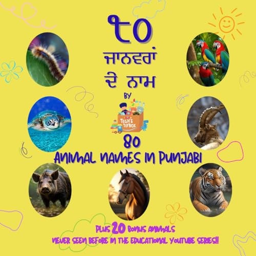 80 Animal Names in Punjabi By Tegh's Toybox