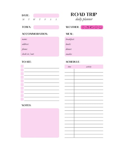 ROAD TRIP PLANNER.
