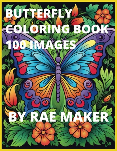 Butterfly Coloring Book 100 Images