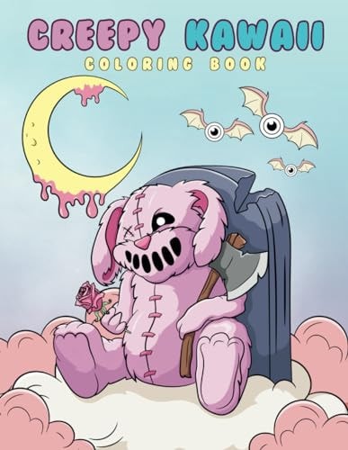 Creepy Kawaii Coloring Book Traverse the Whimsical Lanes of Kawaii, Where Every Turn Reveals an Unexpected Shade of Creepy