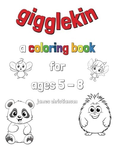 Gigglekin Coloring Book Easy Cute Animals