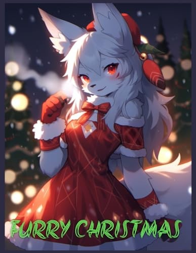 Furry Christmas Holiday Coloring Book for Those Who Love Furries