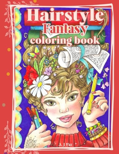 Hairstyle Fantasy Coloring Book