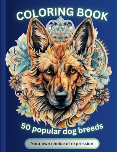 Coloring Book for Adults 50 Popular Dog Breeds