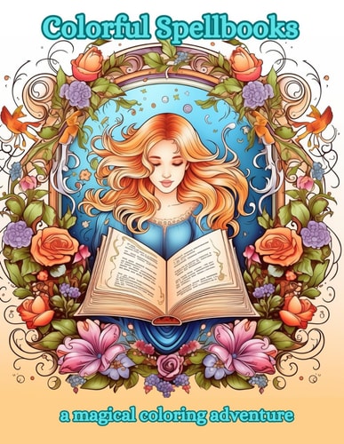 Colorful Spellbooks A Magical Coloring Book Adventure