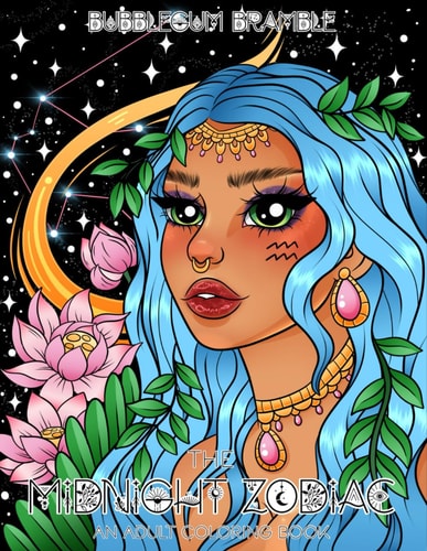 The Midnight Zodiac An Adult Coloring Book: For Stress Relief and Relaxation