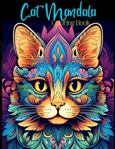 Cat Mandala Coloring Book Beautiful Mandala Design Coloring Pages / Easy and Simple Designs for Stress Relief & Relaxation