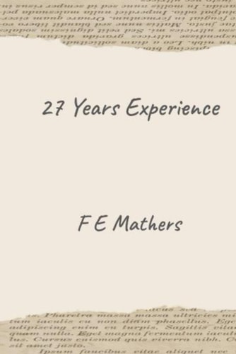 27 Years Experience