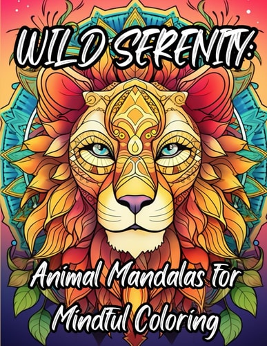 Wild Serenity Animal Mandalas For Mindful Coloring: High Quality Coloring Book for All Ages. Relieve Your Stress, Jump Into the WILD!
