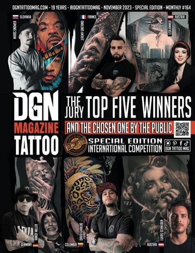 DGN Tattoo Mag Top Five Winners Special Edition #164, Book of Tattoos More Than 200 Tattoo for Real, Professional and Amateur Tattoo Artists. Original and Modern Tattoo Designs that Will Inspire... for Your First Tattoo
