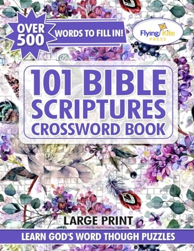 101 Bible Scripture Crosswords Christian Crossword Puzzles Book for Adults, Seniors, and Teens