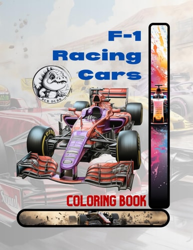 F-1 Racing Cars Coloring Book