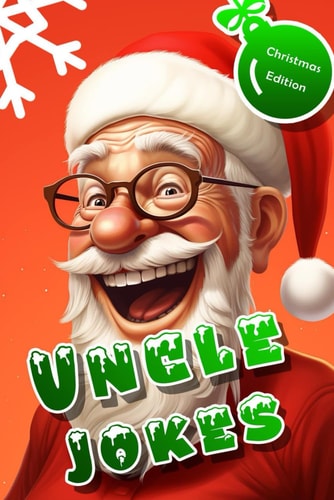 Uncle Jokes Christmas Edition Christmas Gift Idea from Niece Nephew for Uncle, Holiday Party, Funny, Family Activities, Christmas Eve