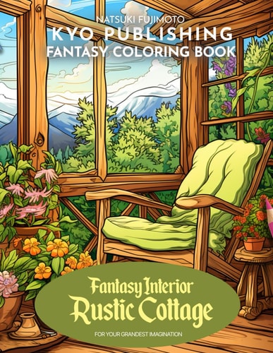 Fantasy Coloring Book Fantasy Interior Rustic Cottage Step Into a Rustic Fantasy - 40 High-Quality Illustrations of Charming Cottage Interiors and Fantasy