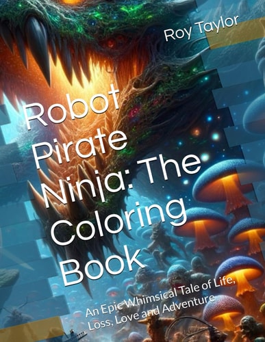 Robot Pirate Ninja The Coloring Book: An Epic Whimsical Tale of Life, Loss, Love and Adventure