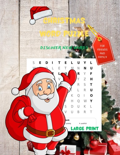 Christmas Word Puzzle Discover New Words