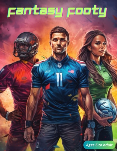 Fantasy Footy Coloring Action Packed Football Coloring Book