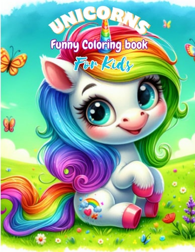 Unicorns Fun Coloring Book