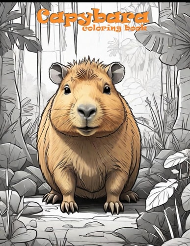 Capybara Coloring Book